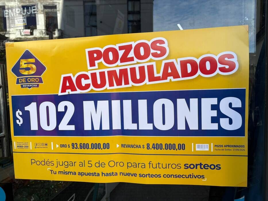 Sorteo del 5 de Oro: domingo 27 de setiembre, ¡más de 2,4 millones de dólares acumulados!