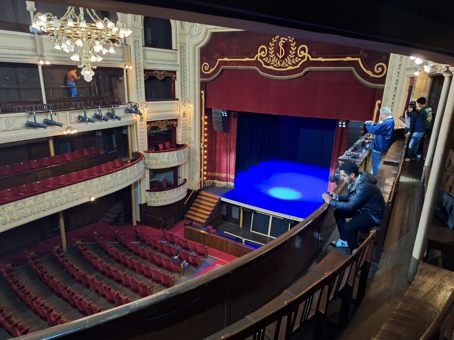 El interior del Teatro Florencio Sánchez. Foto: Pedro Dutour.