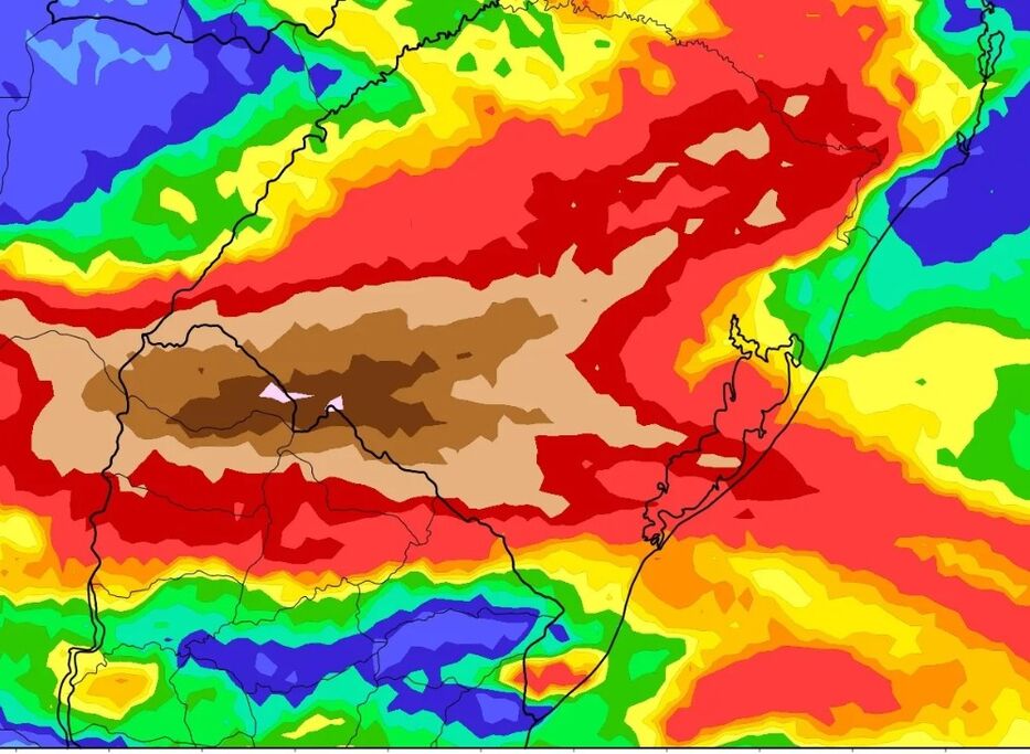MetSul anuncia episodio de “lluvias intensas” y afectará a 4 departamentos: cuándo y dónde