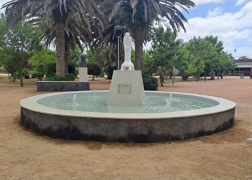 La plaza del pueblo.