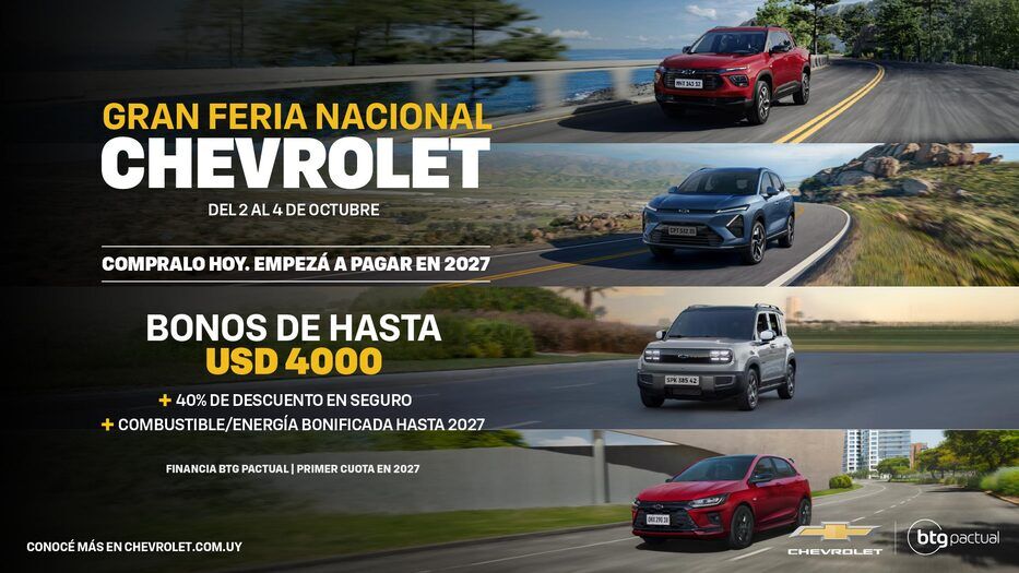 Chevrolet lanza una feria nacional con descuentos de hasta US$ 4.000 por tres días