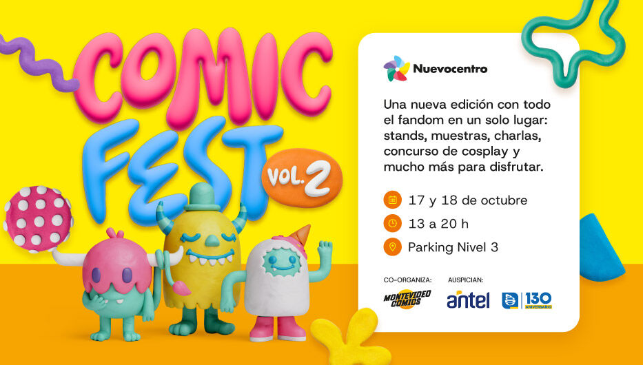 Nuevocentro Comic Fest vuelve con dos niveles, cosplay y shows en vivo