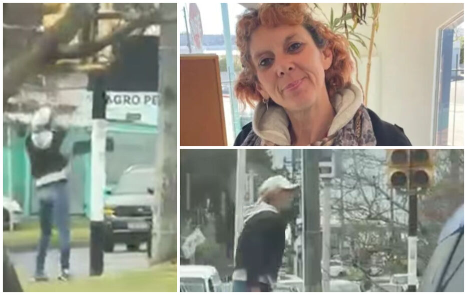 María Rosa, la “semaforicida” de Maldonado, volvió a atacar en la esquina de siempre