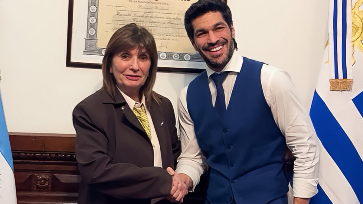 Ojeda se reunió con Bullrich con foco en la “crisis de homicidios que vive Uruguay”