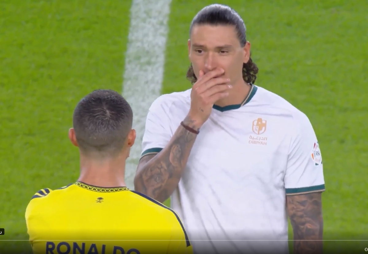 El intercambio de Cristiano Ronaldo y Darwin Núñez en triunfo de Al-Nassr sobre Al Diriyah