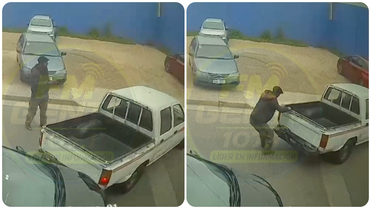 Una camioneta chocó a un auto estacionado en Maldonado y el conductor se dio a la fuga