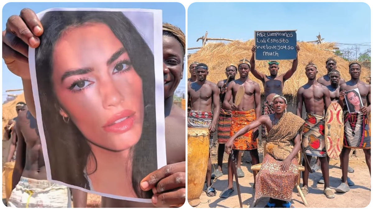 ¿Y esto? Un grupo de bailarines africanos cantó “Feliz cumpleaños” a Lali Espósito