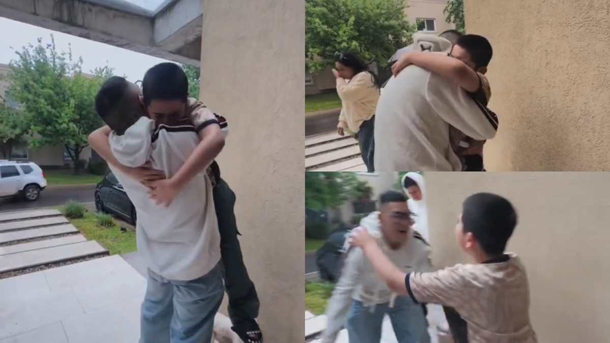 “Perdón”: Callejero Fino se reencontró con su hijo tras más de un mes en la cárcel