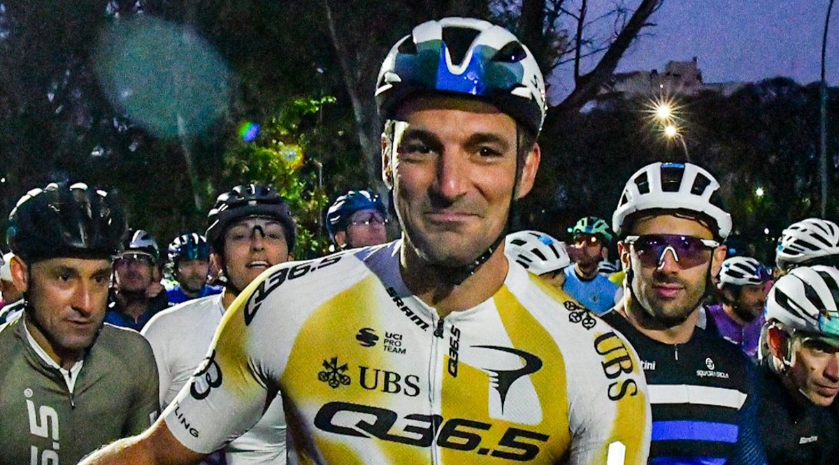 Lionel Scaloni participó de una carrera de ciclismo de 129 kilómetros en Buenos Aires