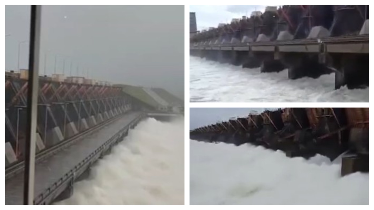 Represa de Yacyretá abrió sus compuertas: las imágenes del impresionante caudal del Paraná