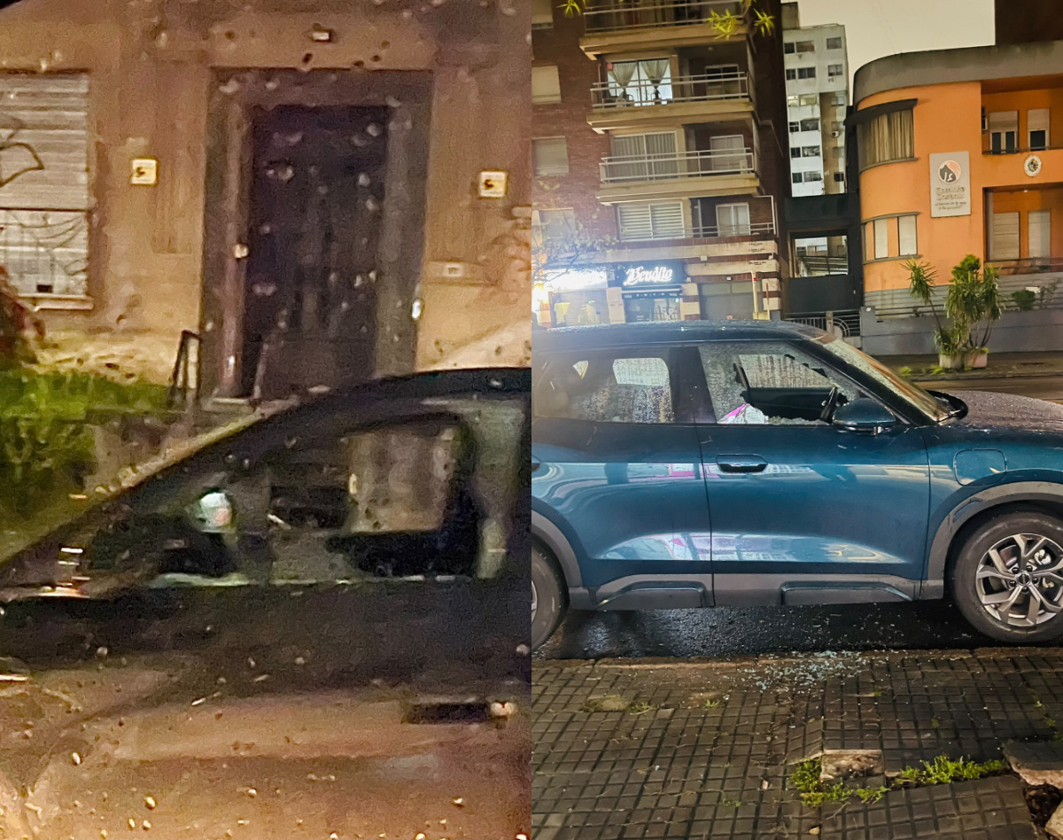 Delincuentes rompieron y robaron ocho autos estacionados en la misma cuadra en Pocitos