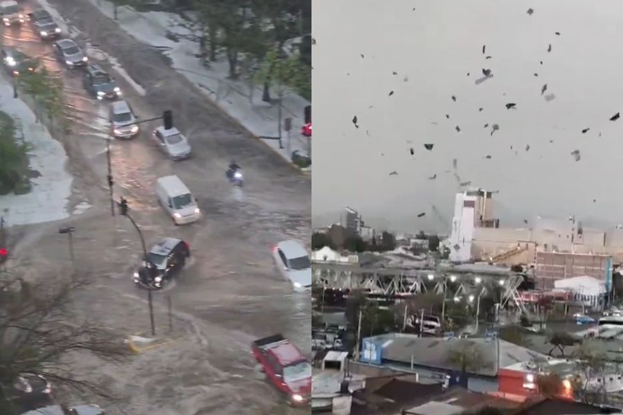 El Niño no da tregua: en Santiago hubo inundaciones, granizo y un tornado en pocas horas