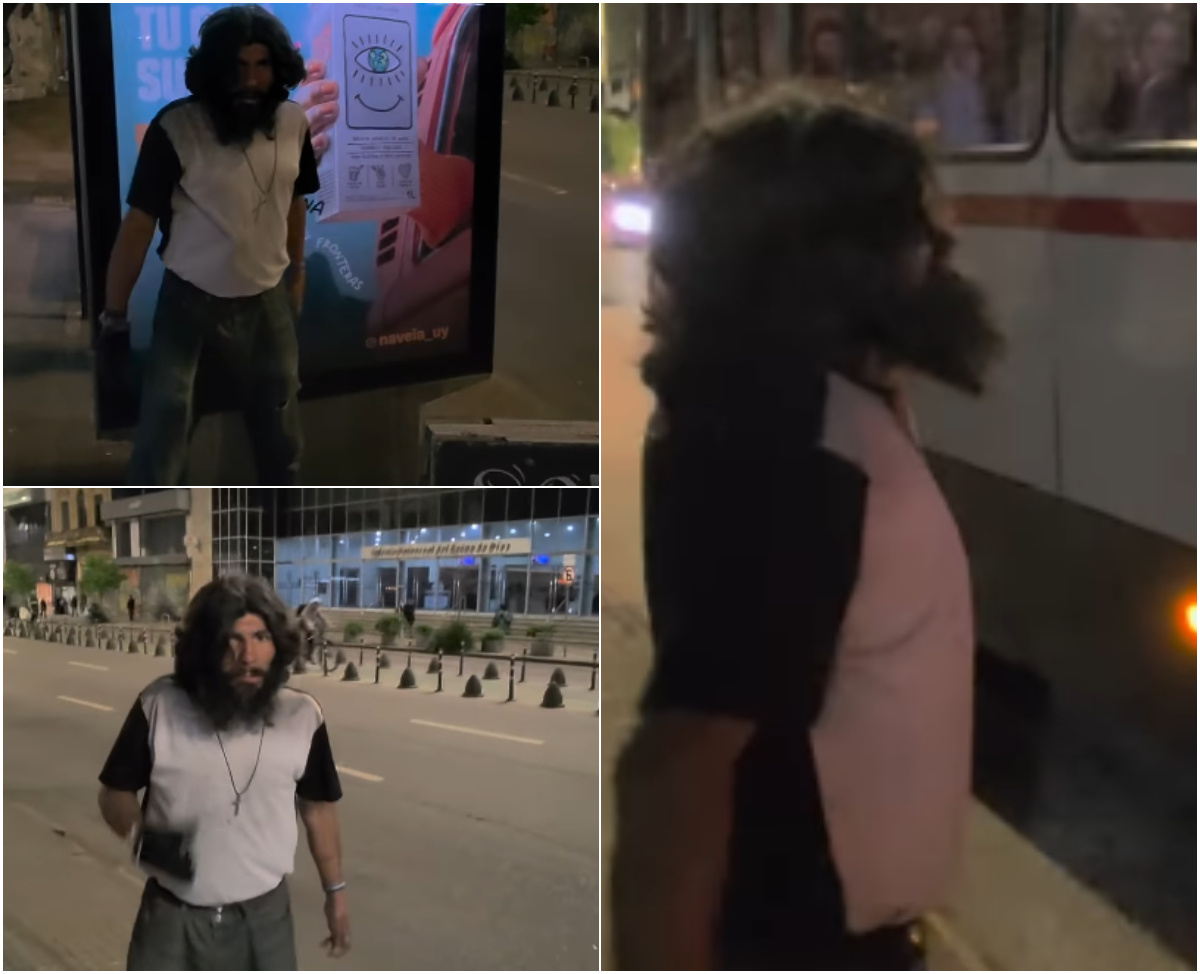 Quién es el Manco, el indigente del Centro que golpea autos, amenaza y se volvió viral