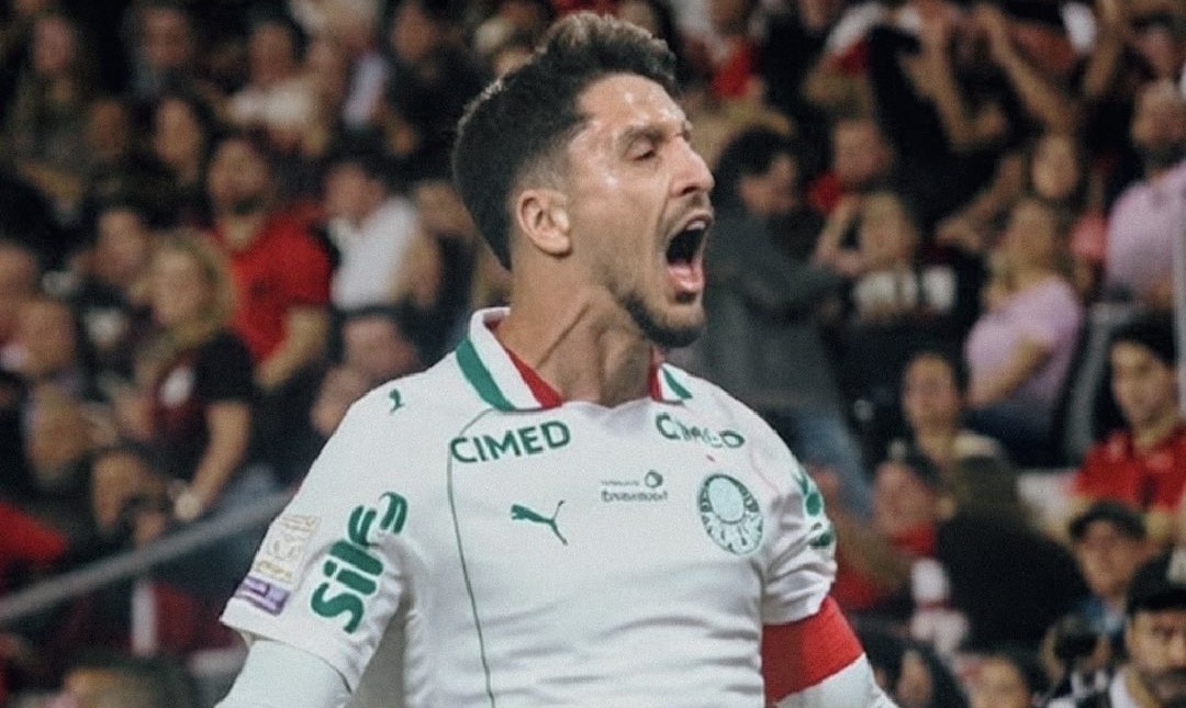 Brasil: Piquerez anotó un gol de tiro libre y fue capitán en la victoria de Palmeiras