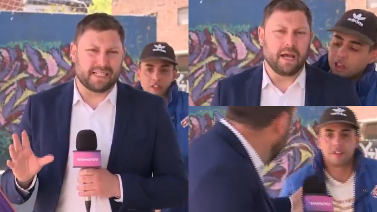 “¡Ay, señor!”: un hincha de Nacional apareció en un móvil y asustó a periodista en vivo