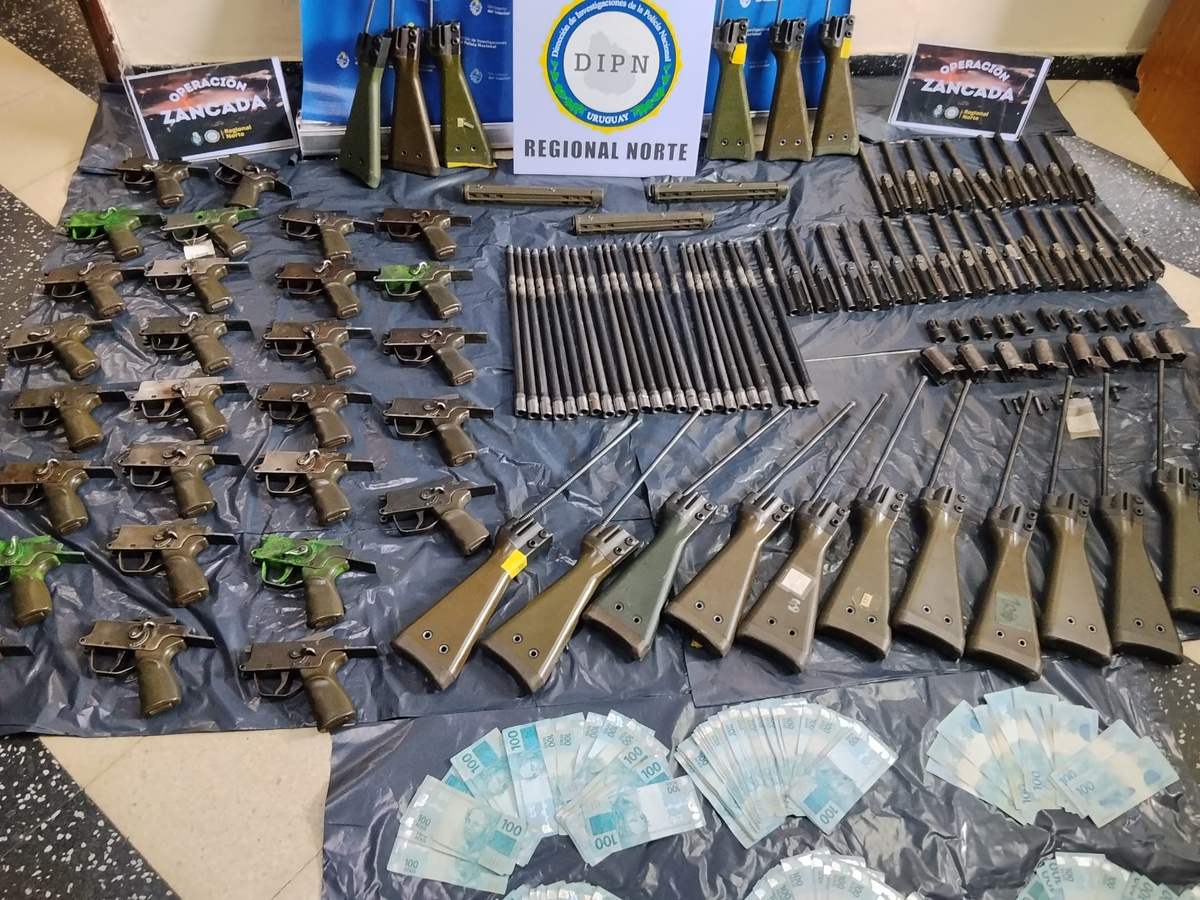Desarticulan una red internacional de tráfico de armas en Rivera con vínculos con el PCC