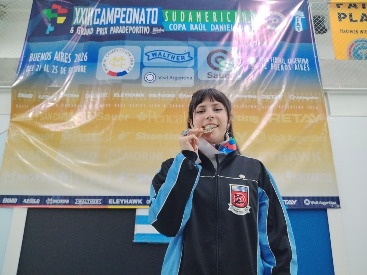 Tiro: Julieta Mautone campeona sudamericana en pistola y Jonathan Ayala plata en rifle