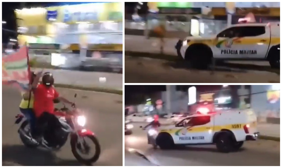 Brasil: patrullero embistió deliberadamente a una moto en festejos por victoria de Lula