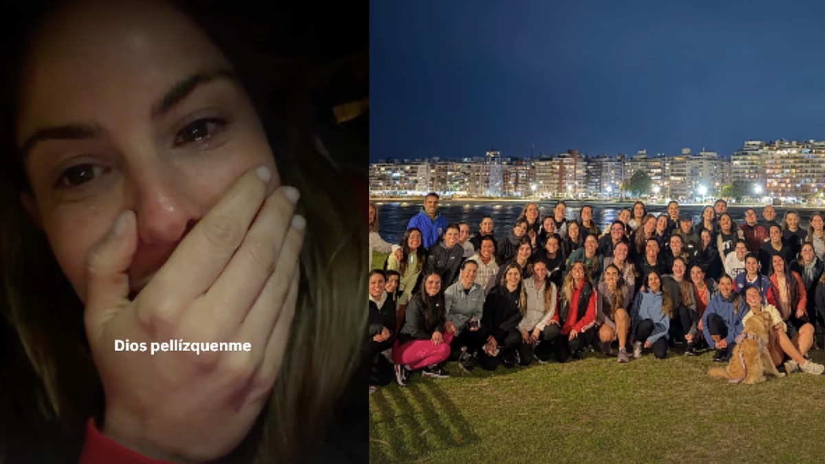 Cami Rajchman reunió a 60 personas para correr en Montevideo y terminó llorando de emoción