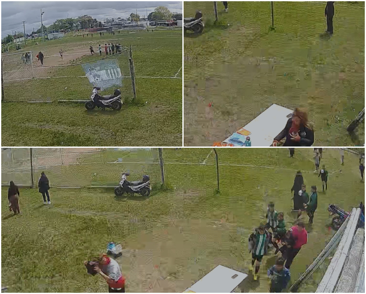 “¡Vengan!”: balacera en un partido de baby fútbol con 80 niños en Montevideo quedó grabada
