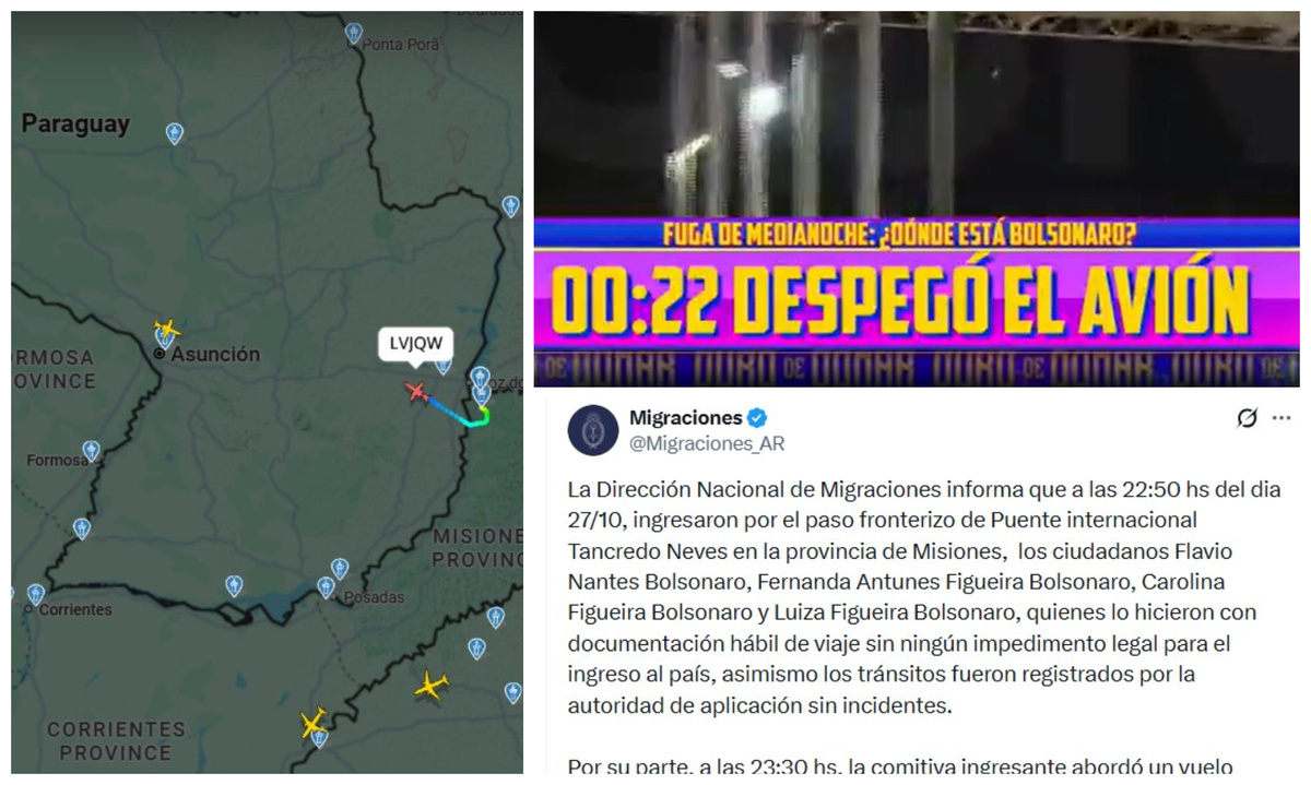 Bolsonaro se fue recién a la medianoche: cruzó a Argentina y voló a Ecuador