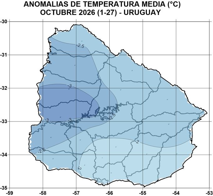 Meteorólogo revela dato histórico que explica la queja del frío en Uruguay durante octubre