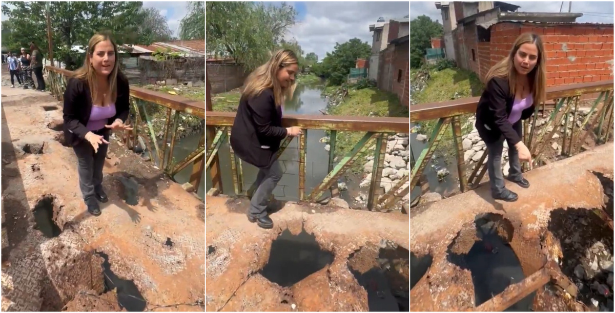 Faltó abrir el plano: edila denunció un puente en ruinas y la réplica la dejó en orsai