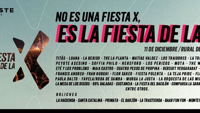Una entrada, muchas fiestas