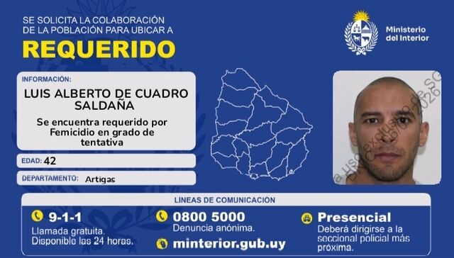 Policía revela nombre y busca al hombre que atacó a su pareja con un destornillador