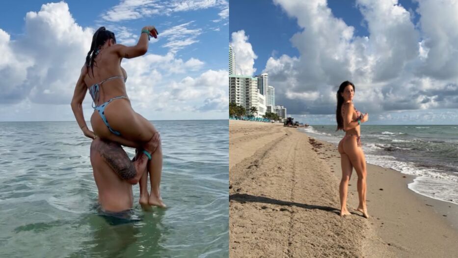 Sol Pérez disfrutó de sus vacaciones familiares en Miami y lució un microbikini estampado