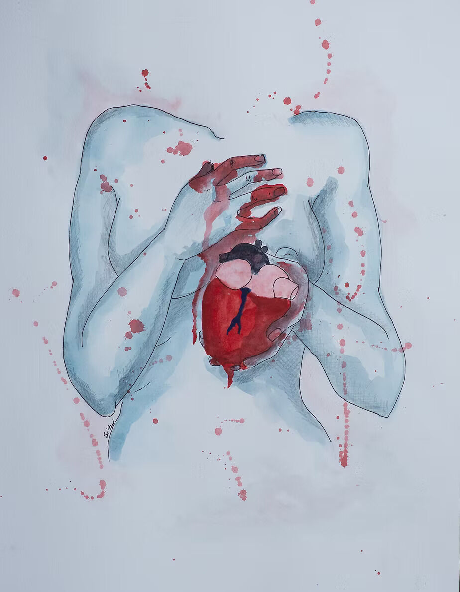 Obra de la serie Pain(t). Foto: Gentileza de Silvana de Armas
