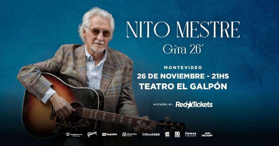 Nito Mestre vuelve a Montevideo con un show en el teatro El Galpón en noviembre