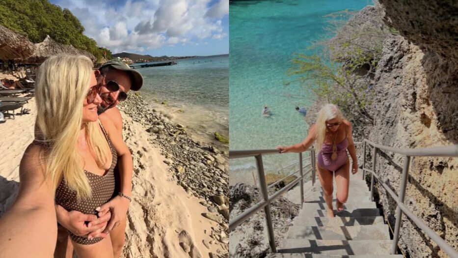 Leticia Cohen disfrutó de unas románticas vacaciones en Curazao junto a Nacho Talavera