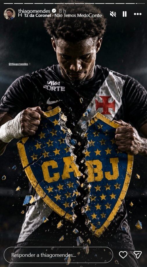 La imagen que luego Thiago Mendes borró.