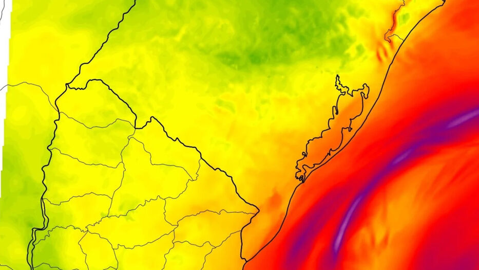 Ciclón frente a Uruguay impulsa masa de aire frío con posibles heladas, según MetSul