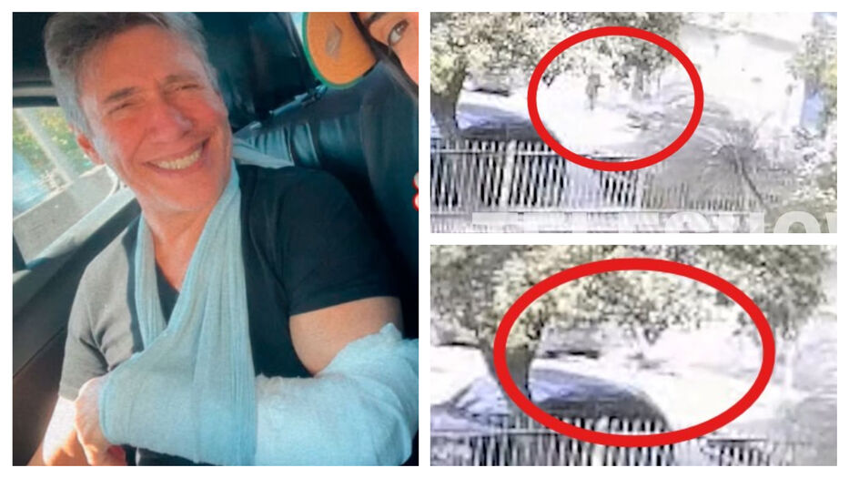 Sobre asfalto: el video del momento en que atropellaron a Fabián Gianola en Buenos Aires