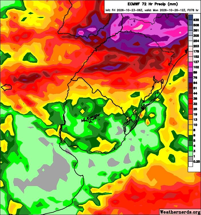 Meteorólogo advirtió por días de lluvia en un solo departamento y qué pasará en Montevideo