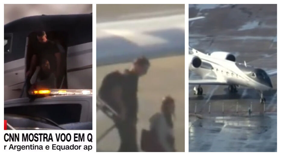 Flávio Bolsonaro llegó a Miami en vuelo privado: las primeras imágenes