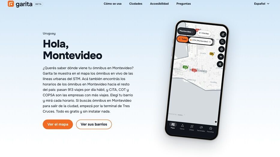 Garita: cómo ver cuándo llega tu ómnibus sin descargar una app